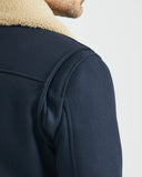 SHERPA NECK JACKET IN NAVY