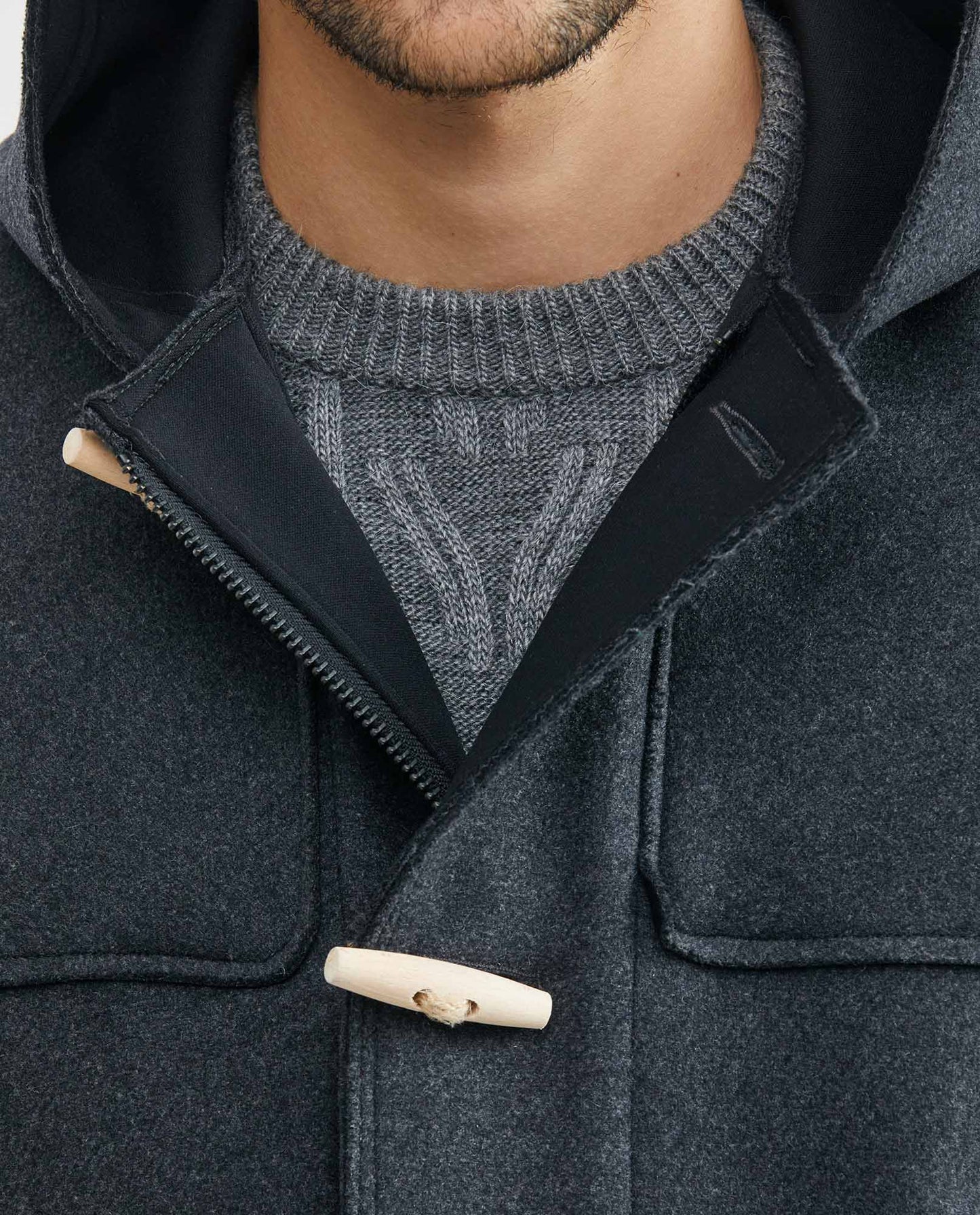 Men's Premium Wool Jacket - Gray - 3