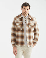 Men´s Plaid Wool-Blend Shacket - Brown 63_627E463_CAF181148_0