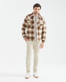 Men´s Plaid Wool-Blend Shacket - Brown 63_627E463_CAF181148_3