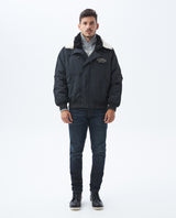 Men's Quilted Utility Jacket Weather-Resistant Multiple Pockets in Polyamide - 1