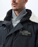 Men's Quilted Utility Jacket Weather-Resistant Multiple Pockets in Polyamide - 3