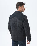 Men's Quilted Trucker Jacket Contrast Panel in Polyester 63_627E469_090000_5