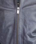 Men's Calfskin Jacket Oversize Flap Pockets Ribbed - 4