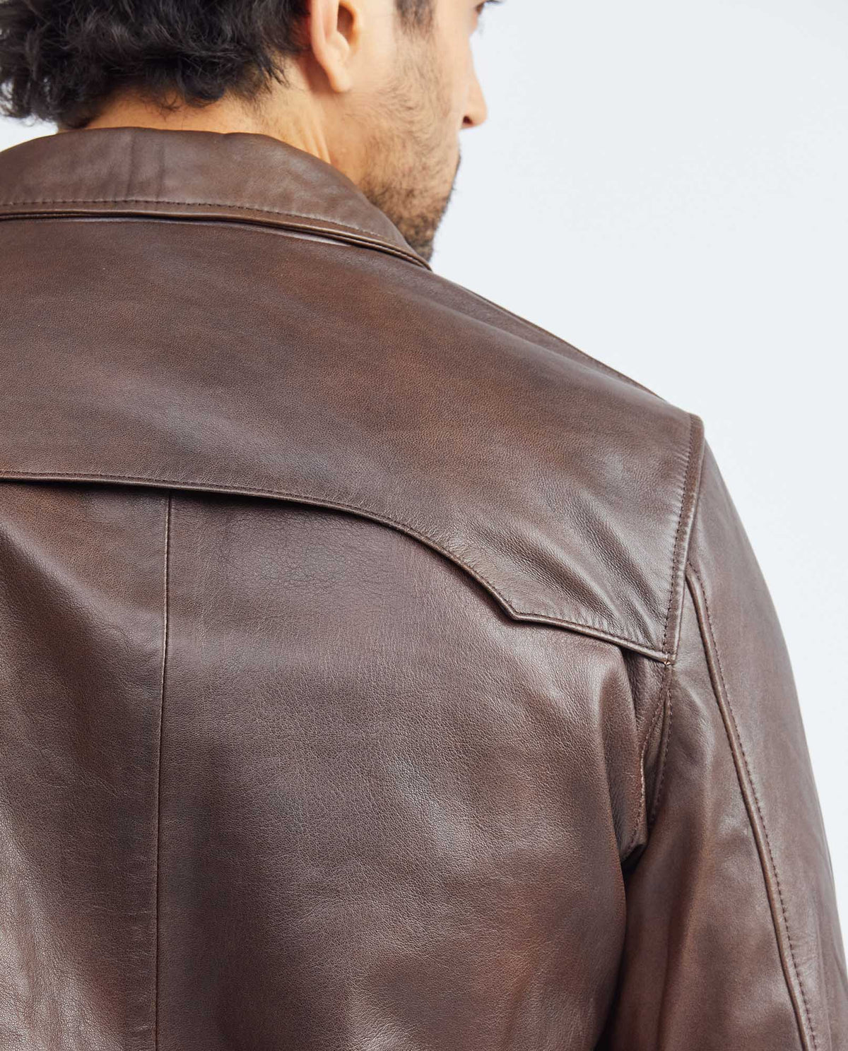 Men´s Lambskin Leather Jacket - Brown 63_627F210_CAF181124_8