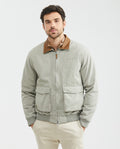 Men´s Suede Collar Bomber - Beige 63_627F250_BEI151306_0