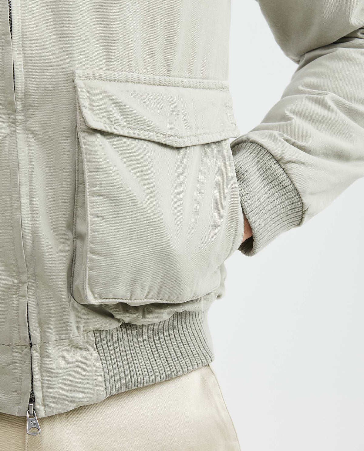 Men´s Suede Collar Bomber - Beige 63_627F250_BEI151306_4
