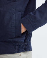 Men's Utility Aviator Jacket Side Elastic Snap Cuffs Duck Print Lining - 5