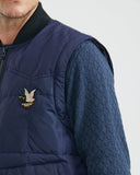 DUCK DOWN VEST IN NAVY