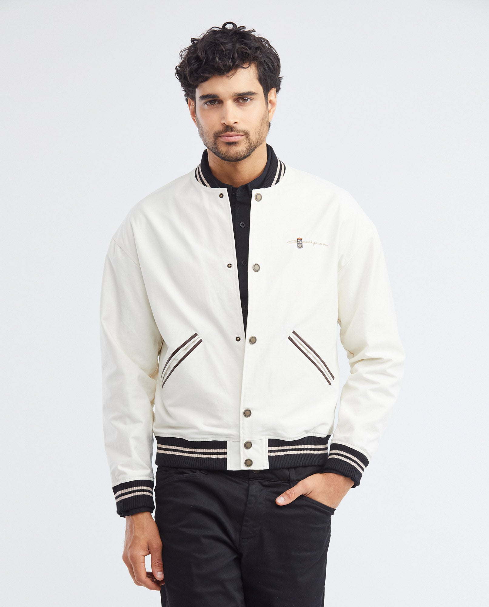 Men's Jackets - Beige - 1