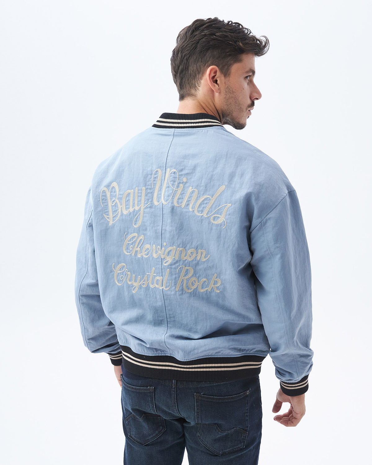 CHAQUETA CRISTAL EN AZUL