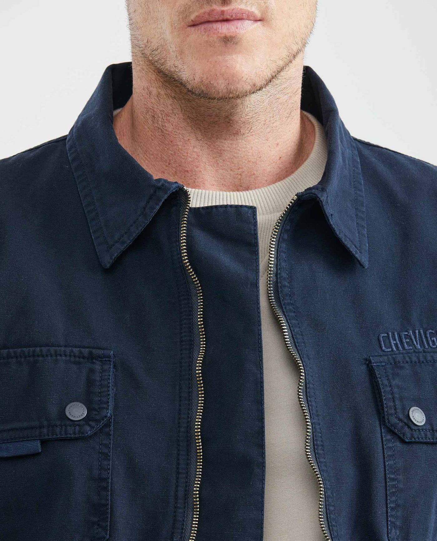 Men´s Varsity Bomber Jacket - Blue 63_627F257_AZU194024_4
