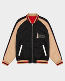 SOUVENIR TEDDY JACKET IN BLACK AND RED