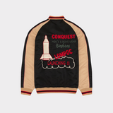 SOUVENIR TEDDY JACKET IN BLACK AND RED