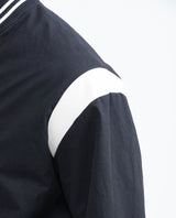 Men's Bomber Jacket Piped Pockets Contrast Armhole Ribbed in Cotton - 5