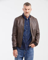 Men's Classic Bomber Jacket Lambskin - 1