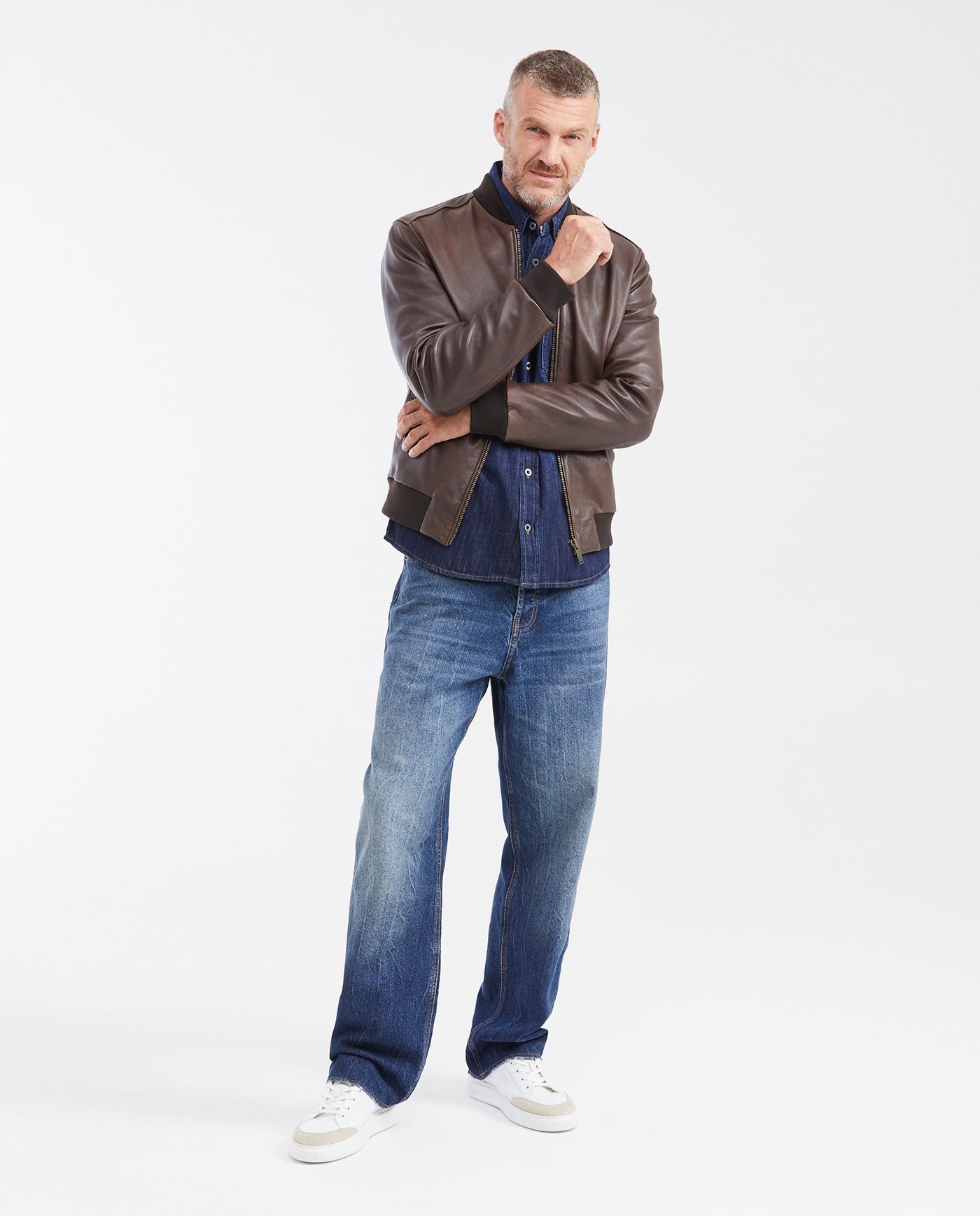 Men's Classic Bomber Jacket Lambskin - 2