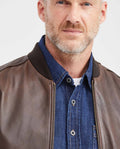 Men's Classic Bomber Jacket Lambskin - 3