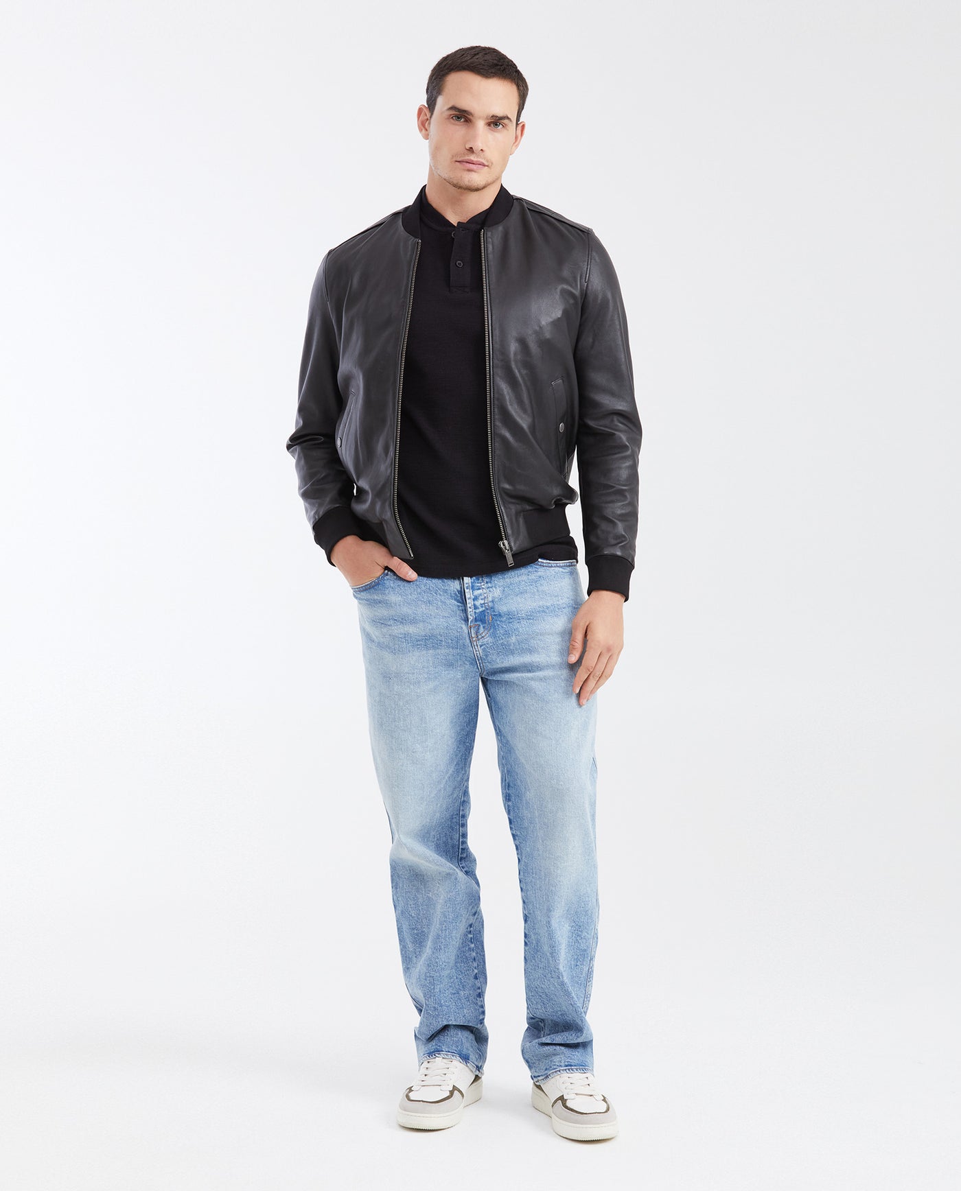 Men's Classic Bomber Jacket Lambskin - 2