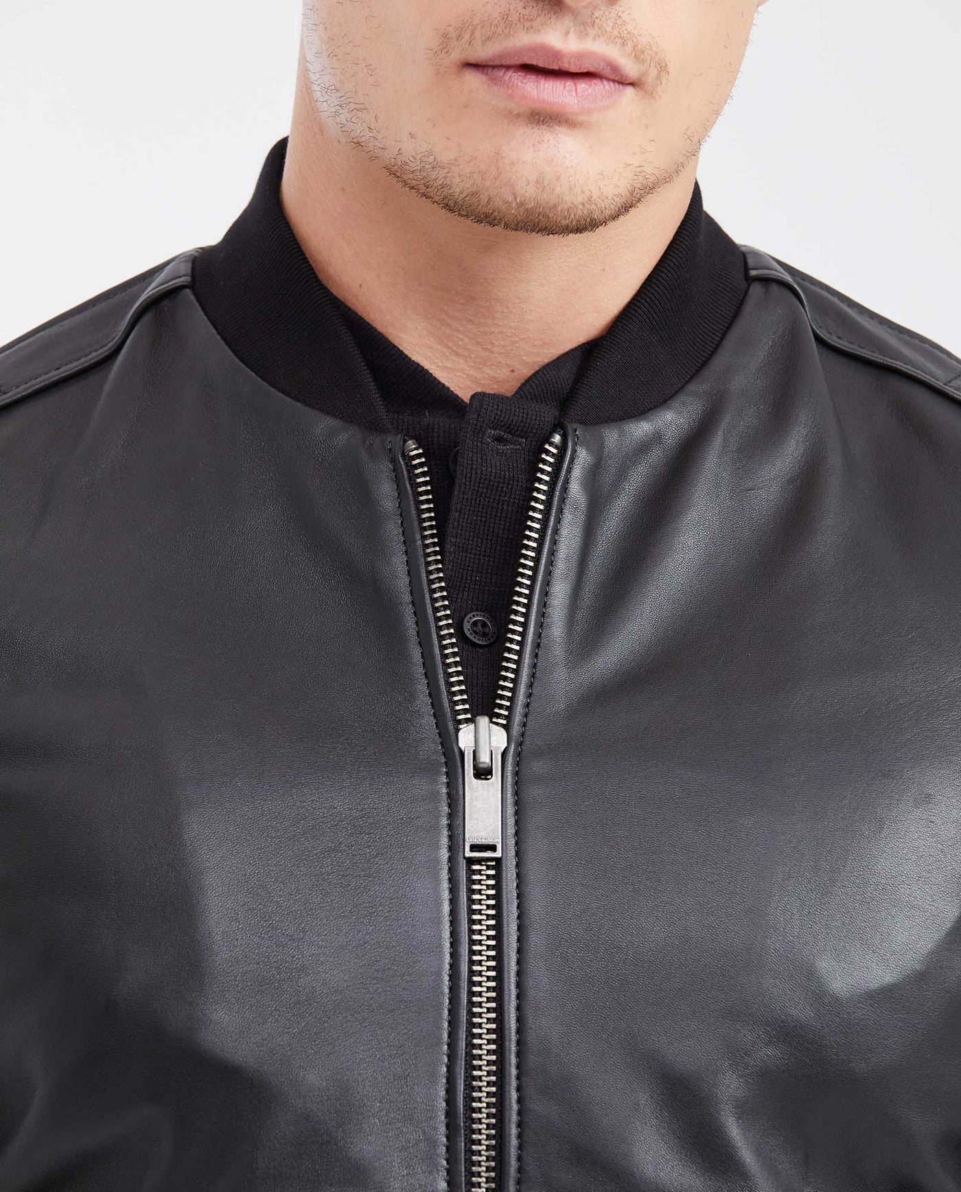 Men's Classic Bomber Jacket Lambskin - 5