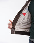 Men's Aviator Biker Jacket Removable Sherpa Collar - 5