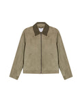 Mens Suede Leather Aviator Jacket, Navigator - Green 63_627G401_VER130711_3