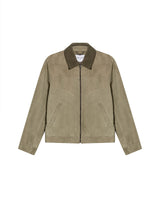 Mens Suede Leather Aviator Jacket, Navigator - Green 63_627G401_VER130711_3