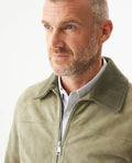 Mens Suede Leather Aviator Jacket, Navigator - Green 63_627G401_VER130711_5
