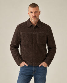 Men´s Suede Overshirt Jacket - Brown 63_627G403_CAF190840_1