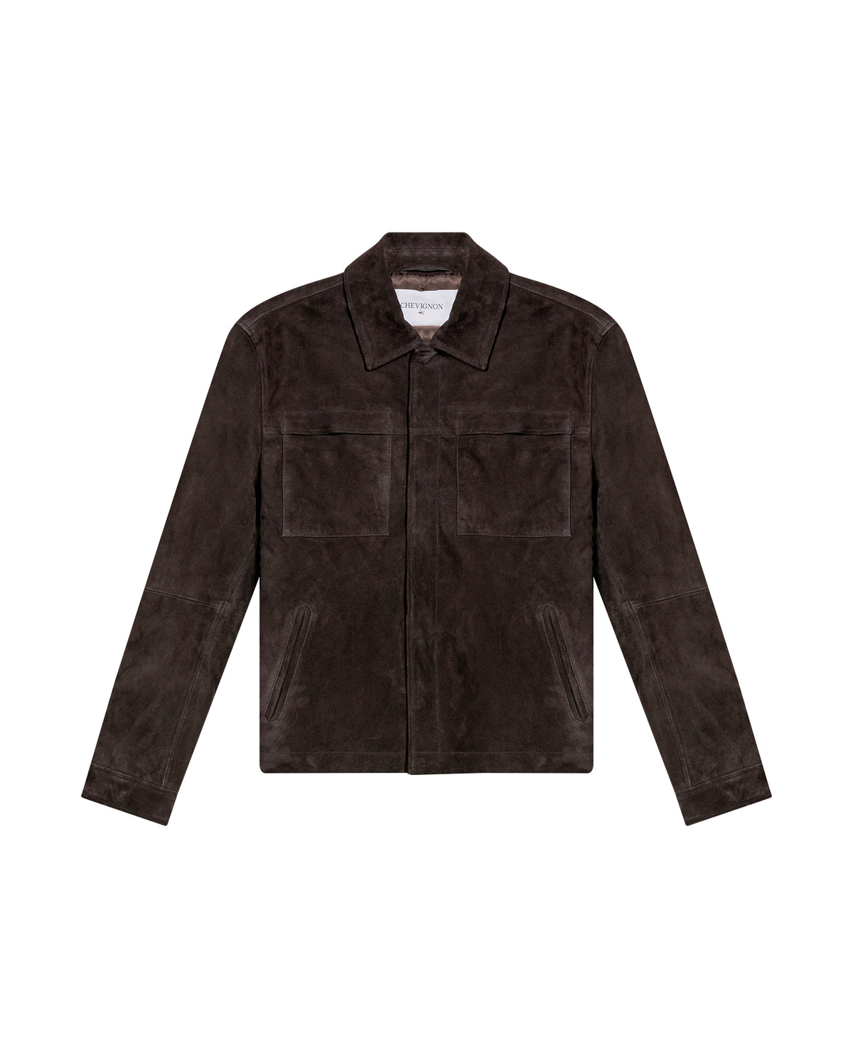 Men´s Suede Overshirt Jacket - Brown 63_627G403_CAF190840_3