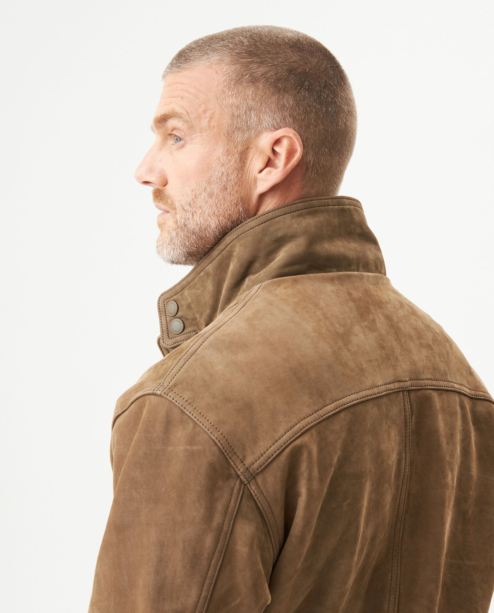 Men´s Leather Biker Jacket - Green 63_627G405_VER175923_7