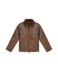 Men´s Leather Aviator Jacket - Brown 63_627G407_CAF190840_3