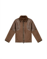 Men´s Leather Aviator Jacket - Brown 63_627G407_CAF190840_3