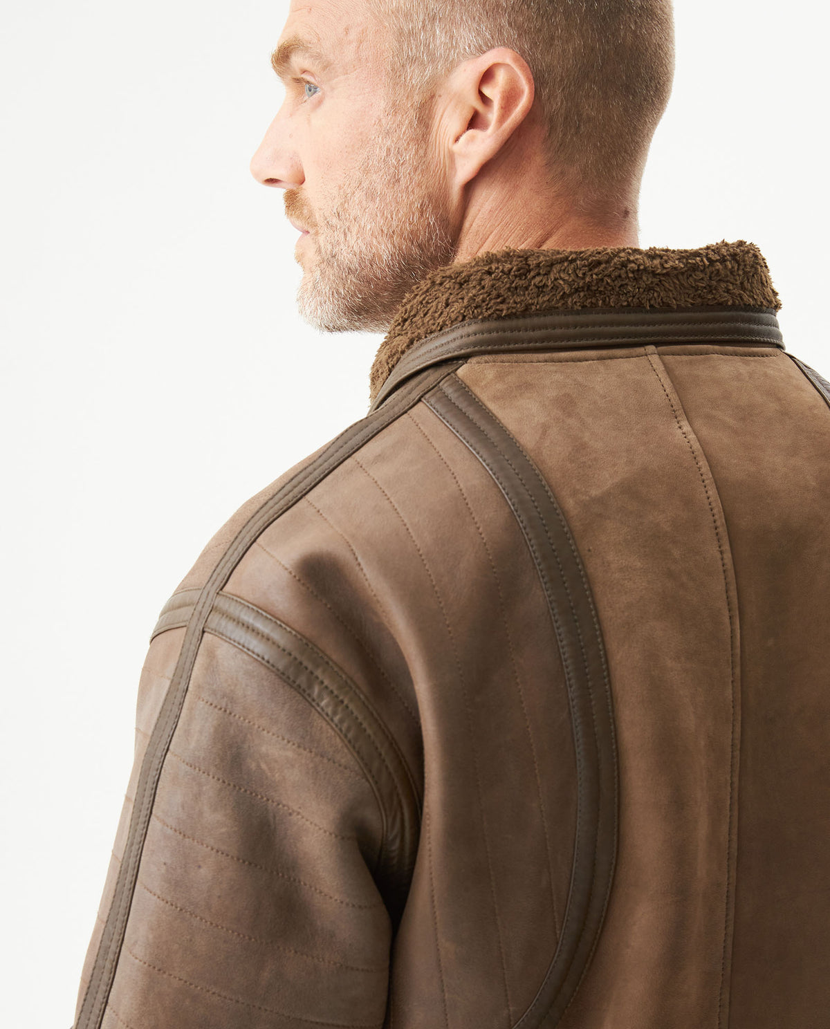 Men´s Leather Aviator Jacket - Brown 63_627G407_CAF190840_7