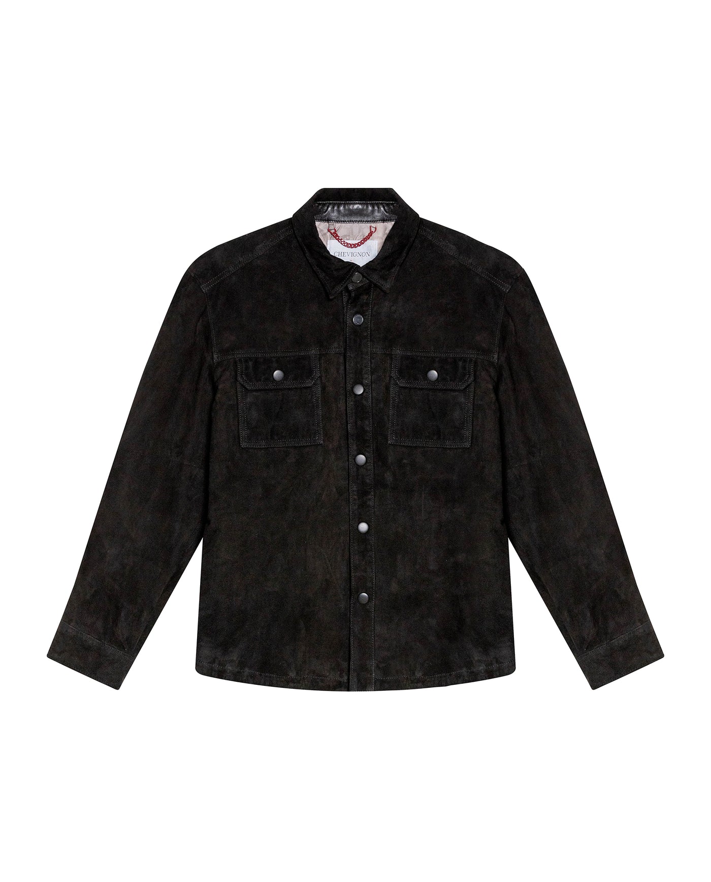 Men´s Goatskin Suede Overshirt - Black 63_627H200_NEG194007_3