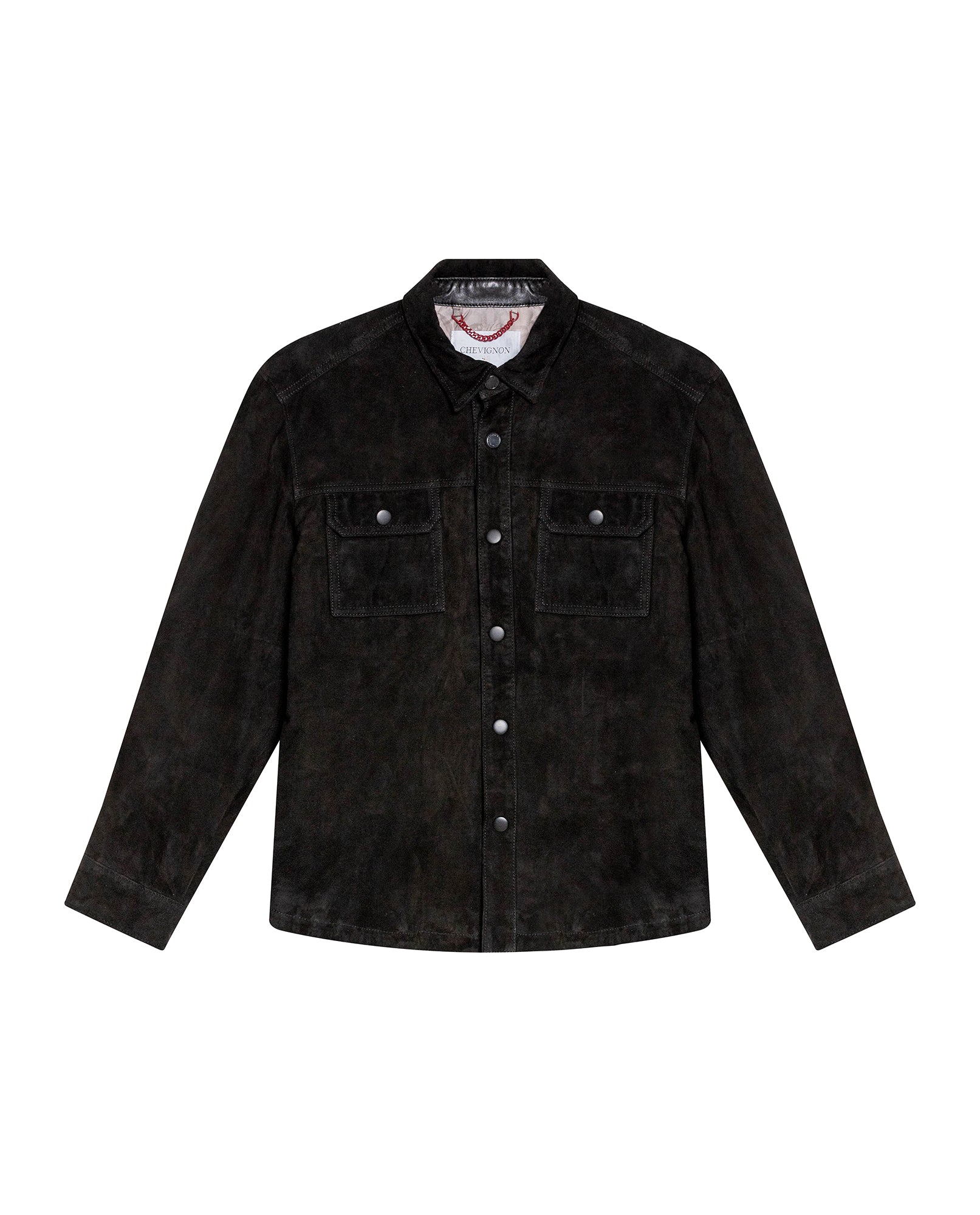 Men´s Goatskin Suede Overshirt - Black 63_627H200_NEG194007_3