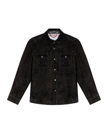 Men´s Goatskin Suede Overshirt - Black 63_627H200_NEG194007_3