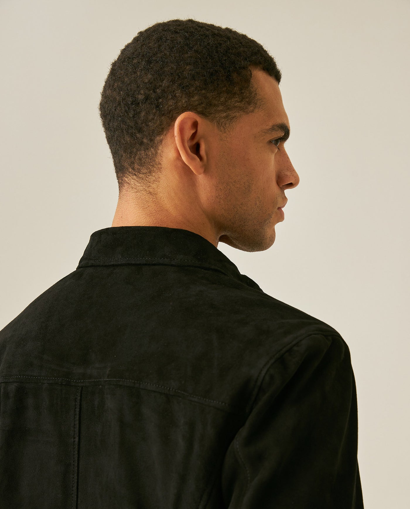 Men´s Goatskin Suede Overshirt - Black 63_627H200_NEG194007_7