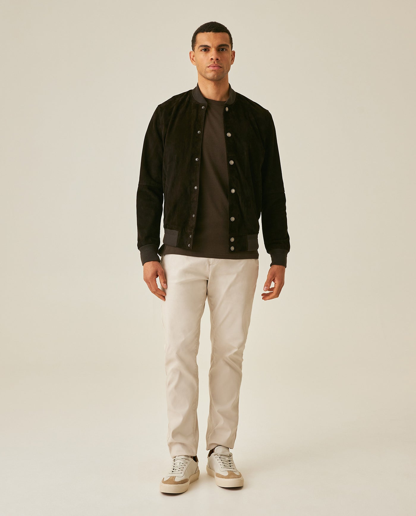 Men´s Goatskin Suede Bomber - Brown 63_627H201_CAF181415_4