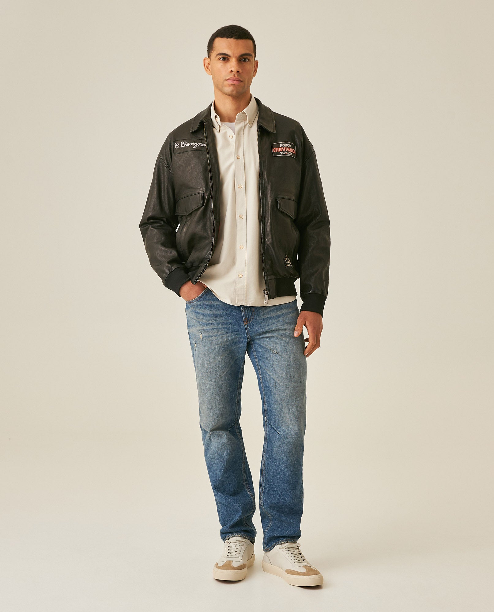 Men´s Lambskin Aviator Jacket - Black 63_627H202_NEG194007_4