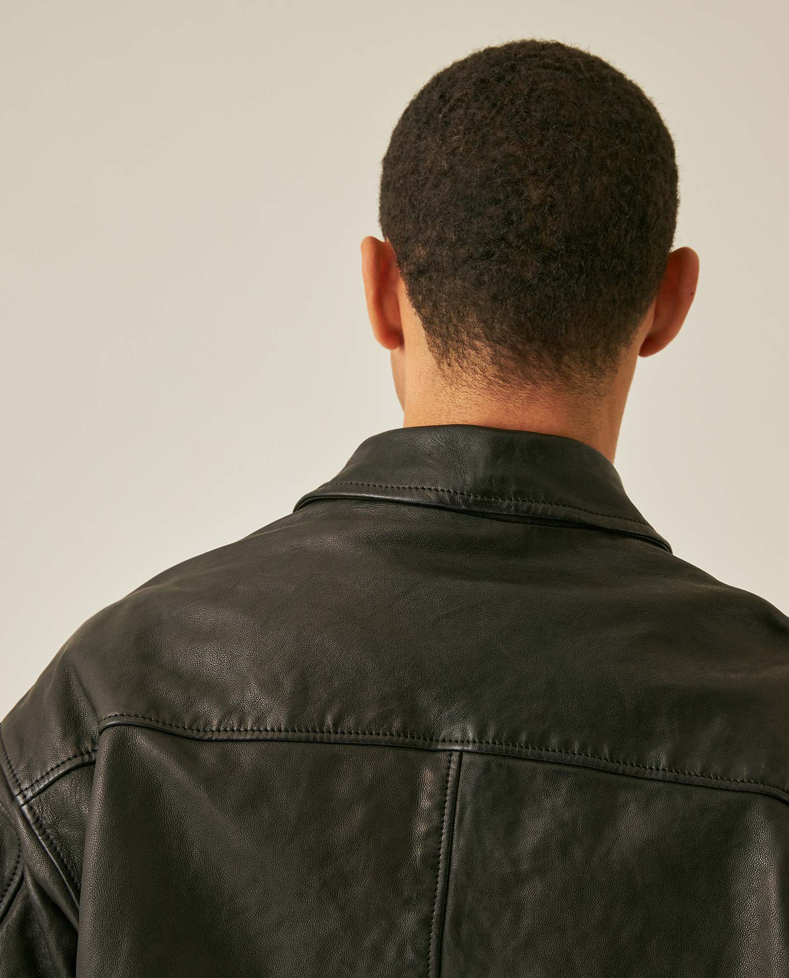 Men´s Lambskin Aviator Jacket - Black 63_627H202_NEG194007_7