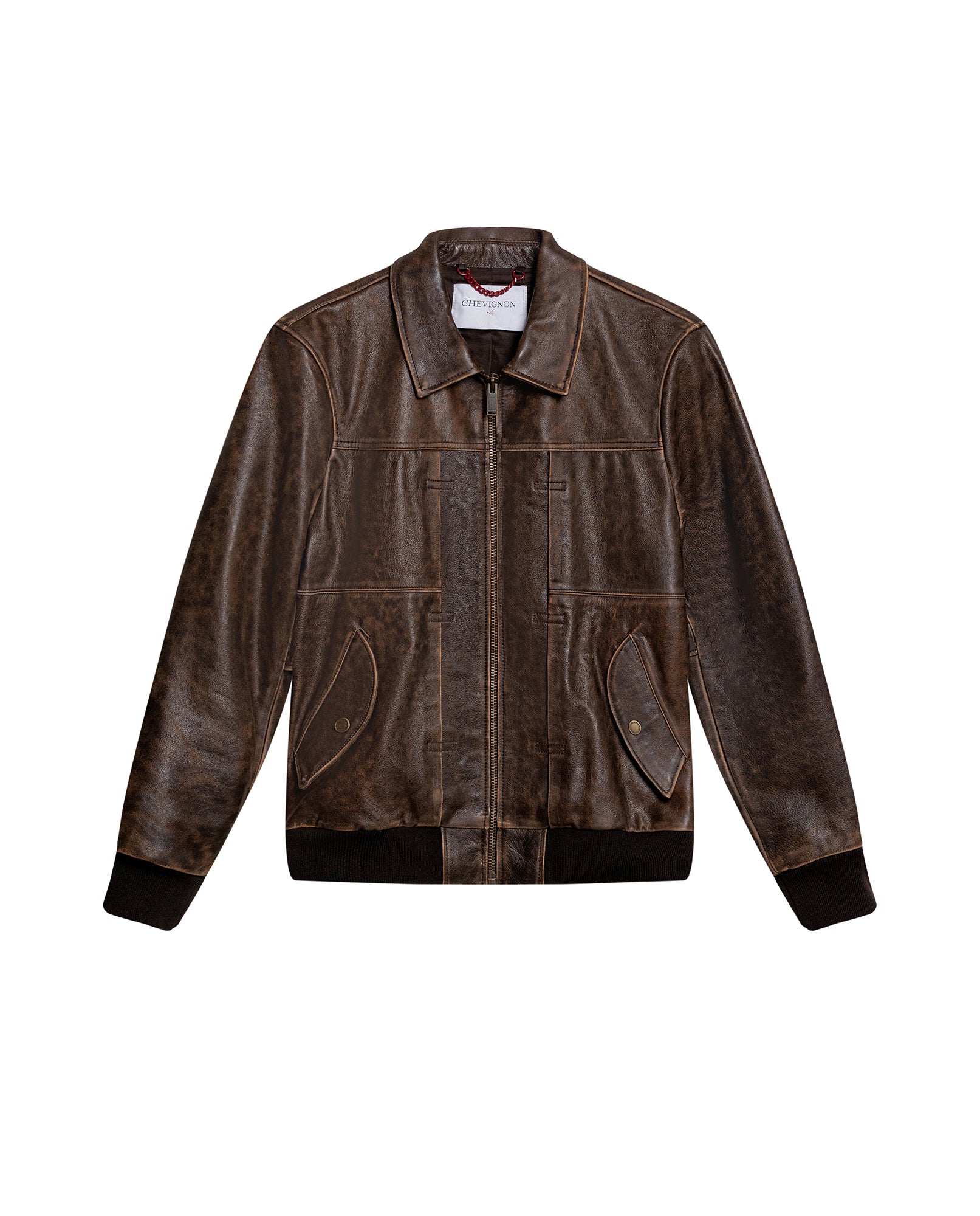 Men´s Trucker Lambskin Leather Jacket - Brown 63_627H204_CAF181222_3