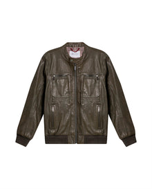 Men´s Lambskin Racer Jacket - Green 63_627H205_VER195513_3