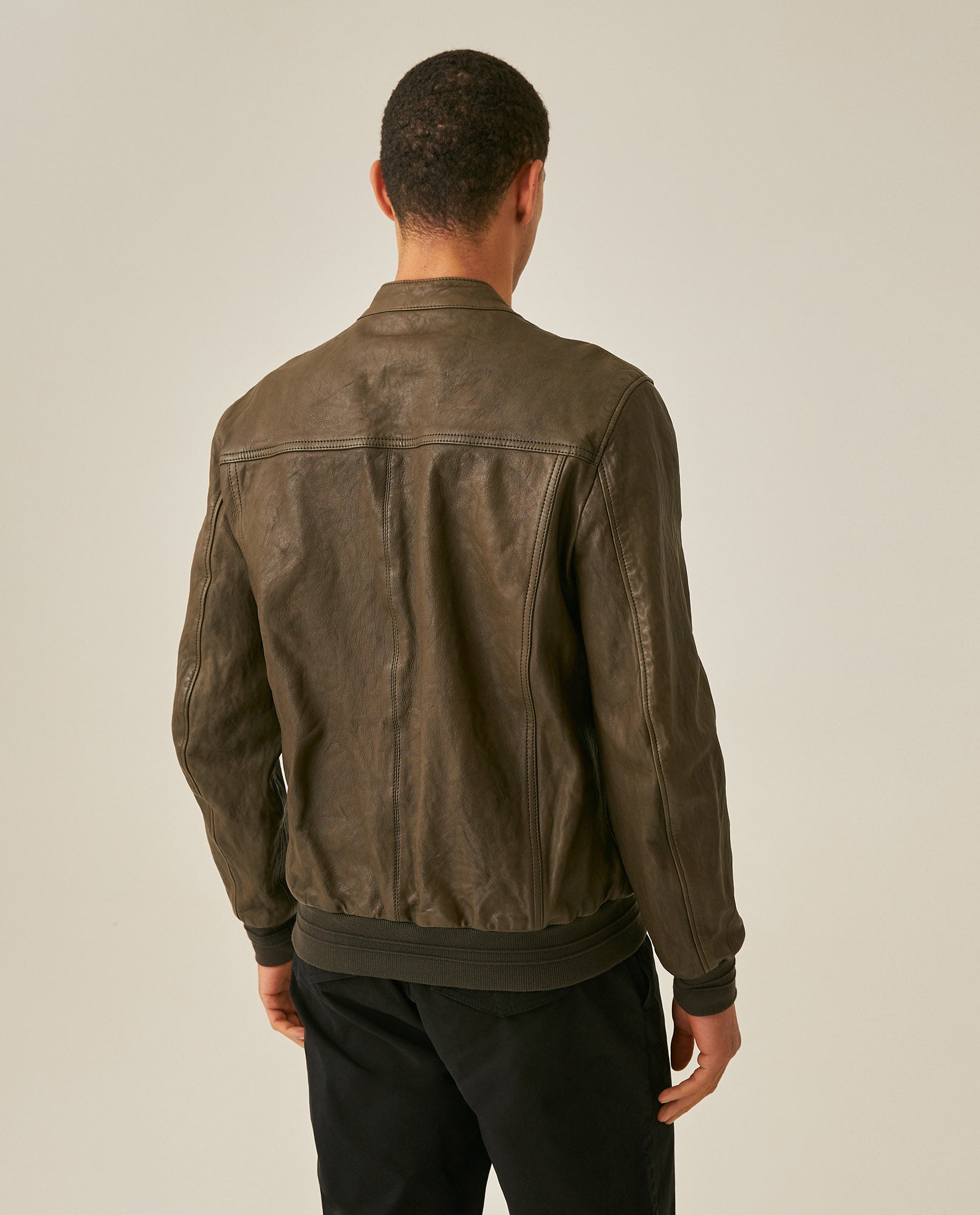 Men´s Lambskin Racer Jacket - Green 63_627H205_VER195513_6