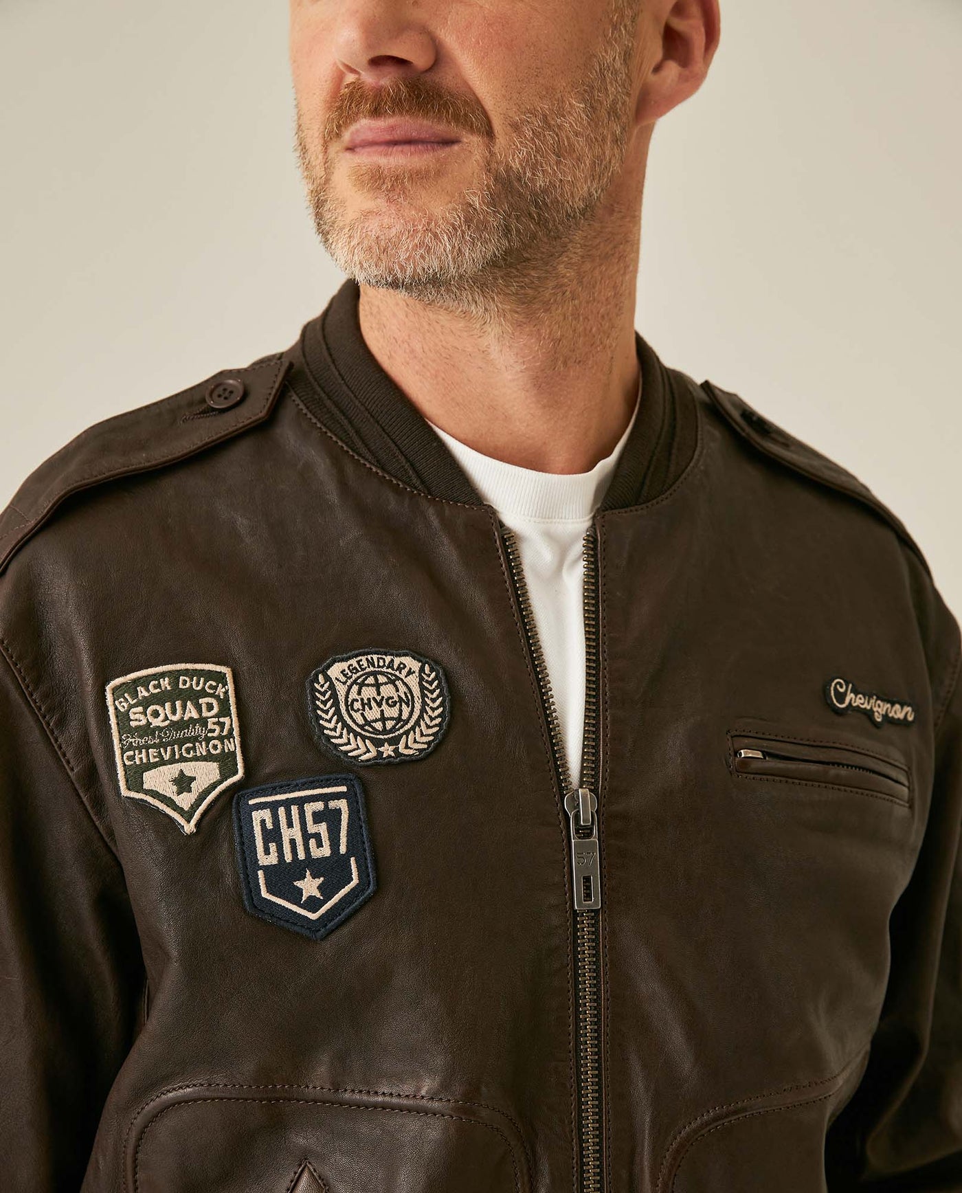 Men´s Lambskin Bomber jacket - Brown 63_627H206_CAF181222_5