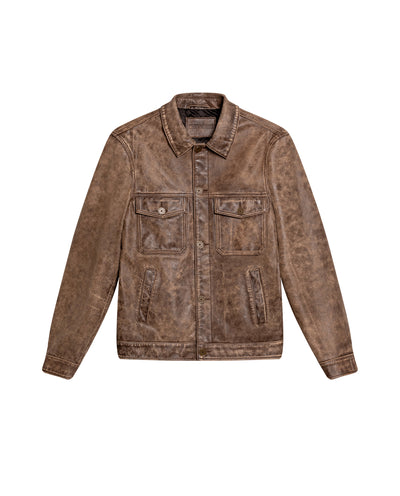 Men´s Sheepskin Trucker Jacket - Brown 63_627H207_CAF170808_3