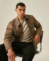 Men´s Sheepskin Trucker Jacket - Brown 63_627H207_CAF170808_4