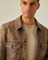 Men´s Sheepskin Trucker Jacket - Brown 63_627H207_CAF170808_5