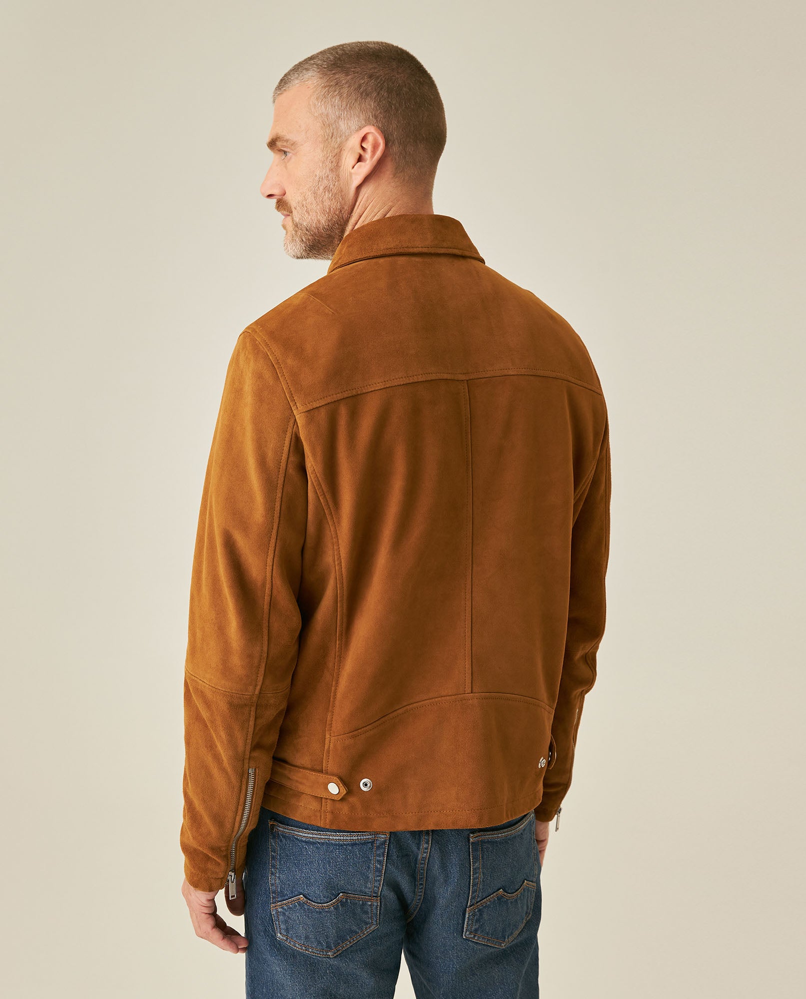 Men´s Goatskin Suede Jacket - Brown 63_627H209_CAF171028_6