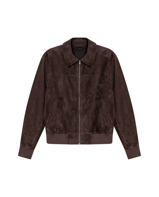 Men´s Suede Bomber Jacket - Brown 63_627H212_CAF190840_3